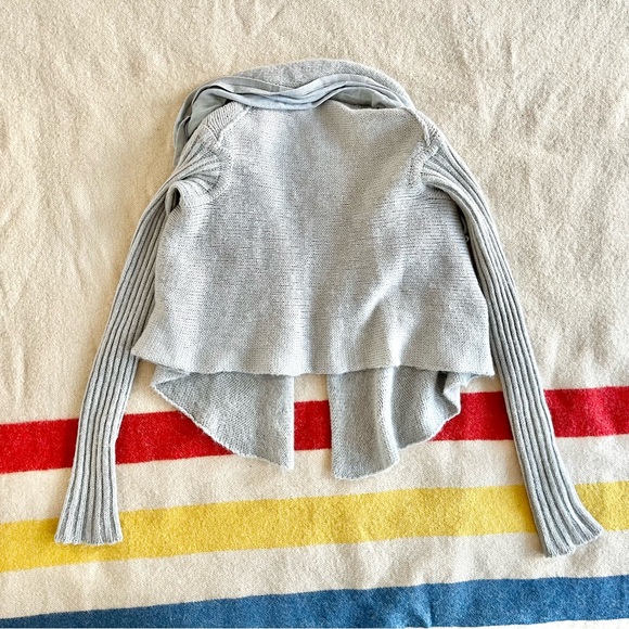 Rick Owens open front waterfall knit wool cardigan - Picture 9 of 12